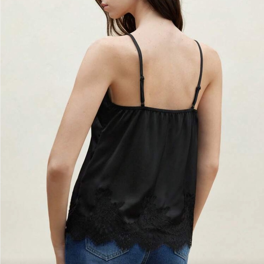 Lace trim black cami - Picture 6 of 6
